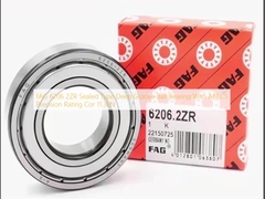 FAG 6206 2ZR Roulement à billes à gorge profonde de type étanche avec classification de précision ABEC5 Cor 11,3 kN