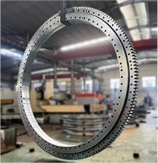 Tourne-disque Grand anneau pivotant portant trois rangées de rouleaux avec cage en alliage d'aluminium coulé